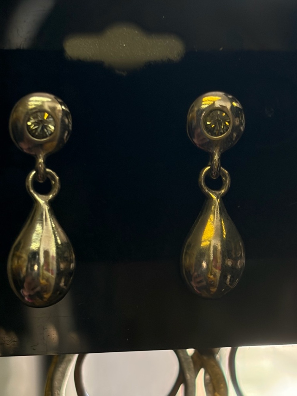 Funky Boho Silver Teardrop Drop Earrings - Women Jewelry